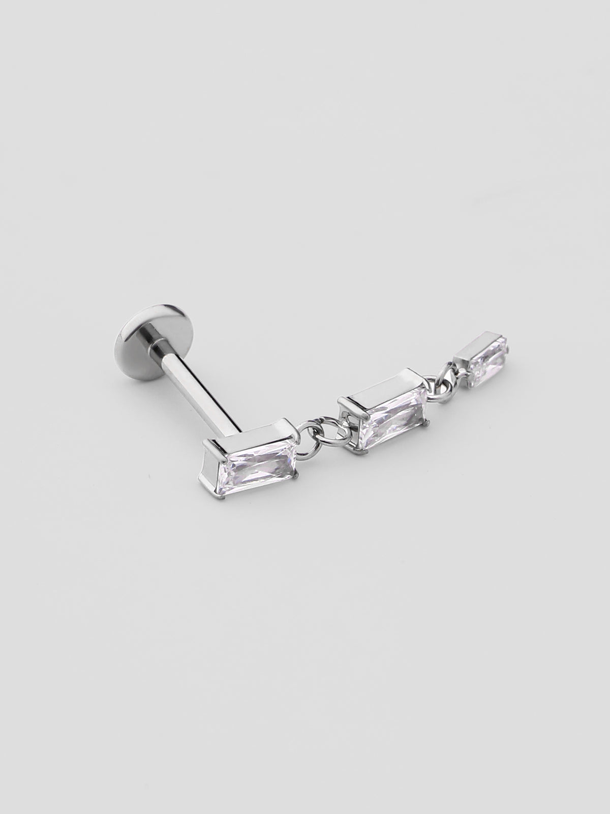 Piercing de Orelha Petra Prateado