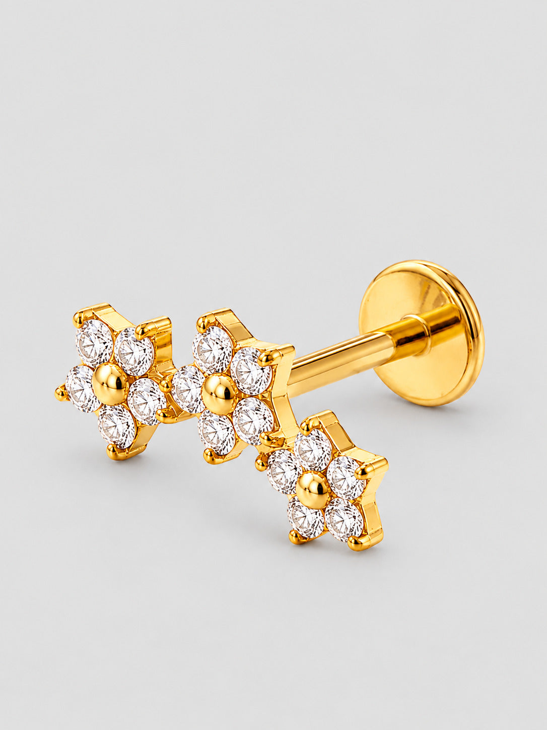 Piercing de Orelha Moria Dourado