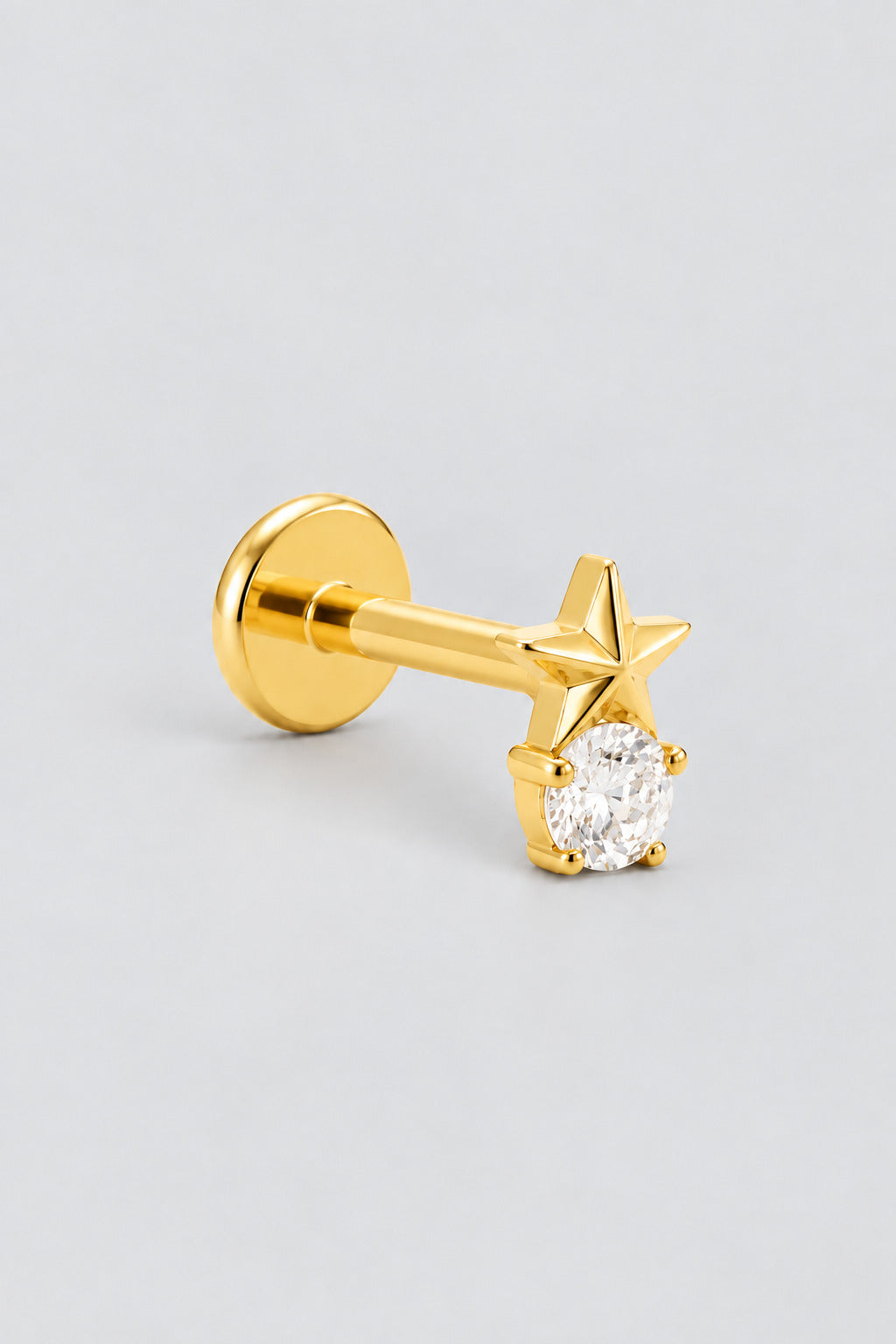 Piercing de Orelha Zerina Dourado